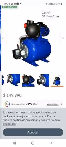 Motor de arranque de agua ,celular huawei P 40 lit - Imagen 2
