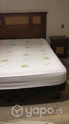 Cama dos plazas con respaldo y veladores Rosen - Imagen 5
