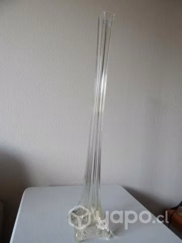 Florero cristal 50,5 cms alto, impecable
