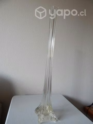 Florero cristal 50,5 cms alto, impecable