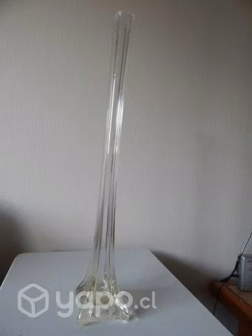 Florero cristal 50,5 cms alto, impecable