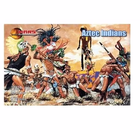 Maqueta de 30 soldados de infantería azteca, 1/72