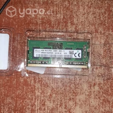Memoria Hynix 4 GB DDR4 2400mhz para Notebook