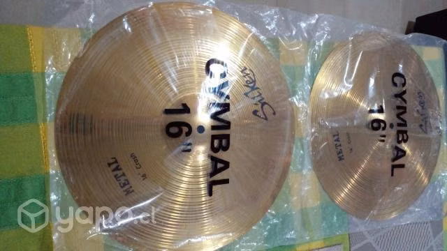 Platillos crash metal silken 16"