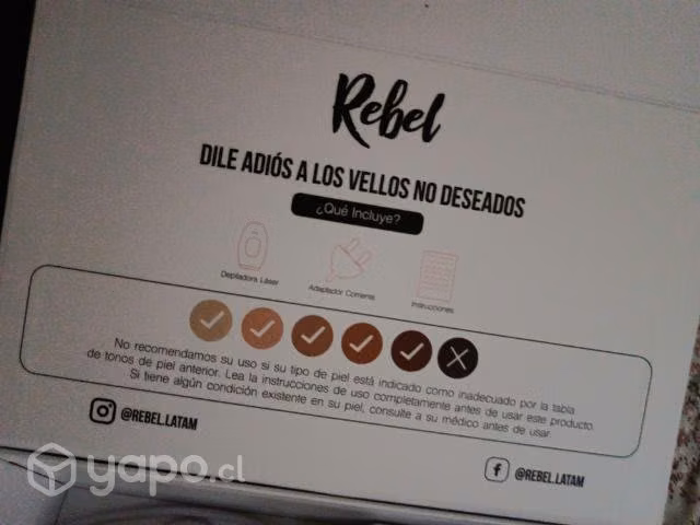 Depiladora láser rebel skin
