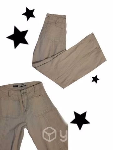 Super wide leg Jeans Beige Sibyla