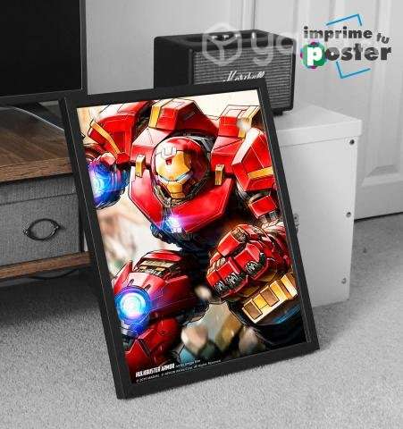 CUADRO DE IRON MAN 34x45cm llegar y colgar - Imagen 3