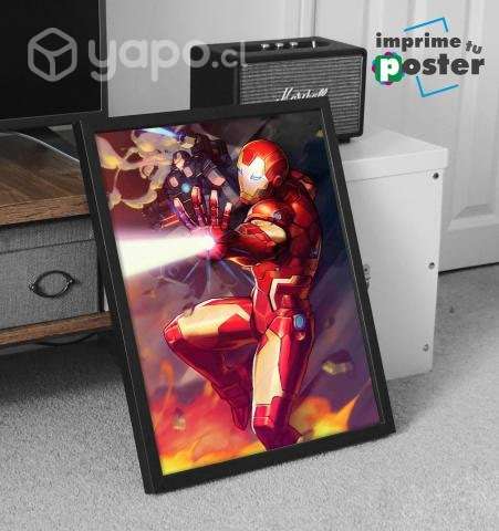 CUADRO DE IRON MAN 34x45cm llegar y colgar - Imagen 4