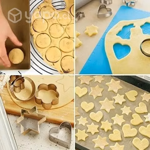 12 Moldes De Galleta Cortador Galletas Moldes Gall - Imagen 2