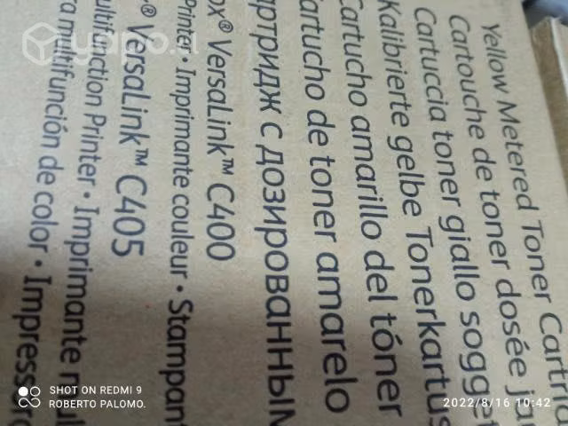 Toner xerox versalink c400/c405 yellow original