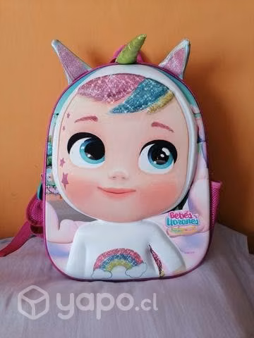 Mochila 3d Dreamy Con Orejas Bebés Llorones