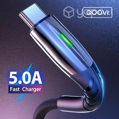 Cable Carga Rápida Celular 5.1 A USB a Tipo C 1 mt