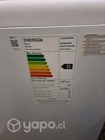 Lavadora automática wobble Samsung