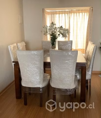 Comedor 8 sillas raulí (usado)