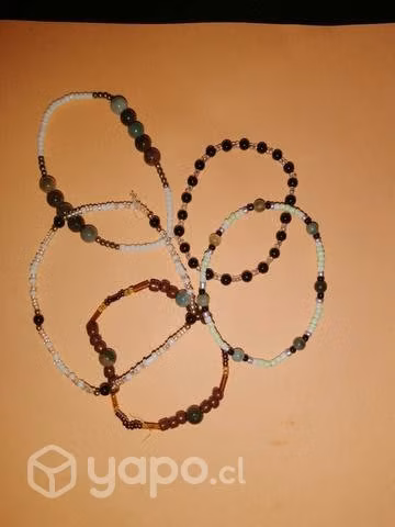 Pulseras con piedras agatha artesanales