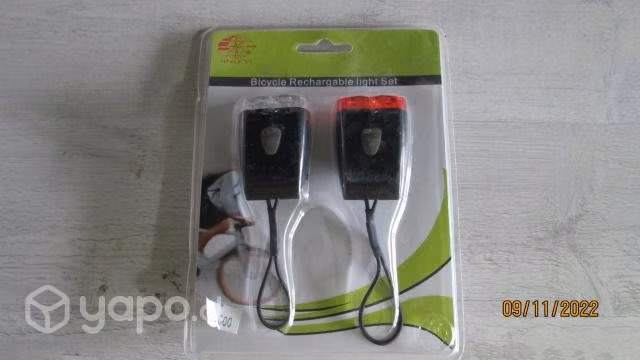 Juego de luces recargable para bicicleta