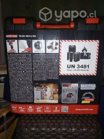 Taladro inalambrico nuevo 18 v einhell