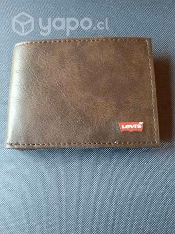 Billetera de cuero Levis Strauss, hombre nueva