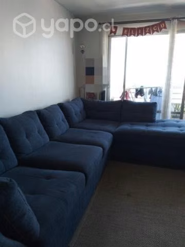 Sofa chaislonge azul