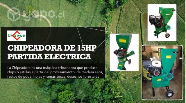 Chipeadora 15hp partida electrica
