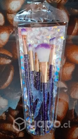 Set brocha maquillaje bolsa - Imagen 2