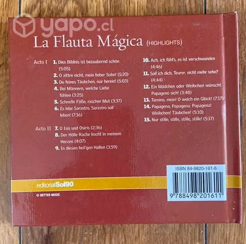 Ópera La Flauta Mágica-Wolfgang Amadeus Mozart