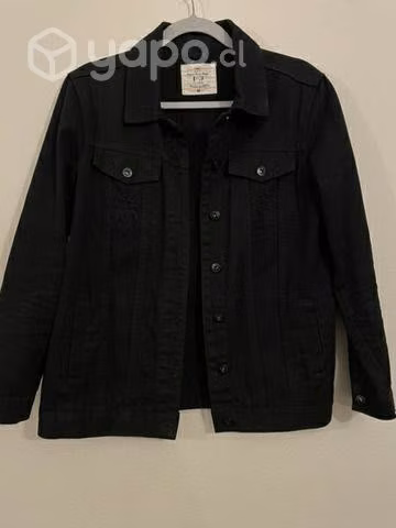 Chaqueta jeans negra