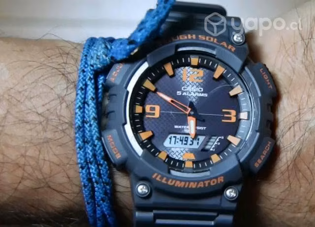 Reloj casio aqs810w-8 solar nuevos