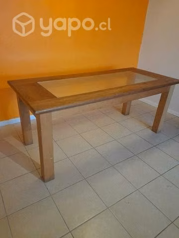 Mesa comedor pino oregon 1 78 x 80 cm