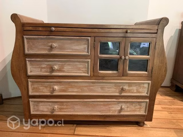Mueble cómoda de madera roble. Impecable - Imagen 2
