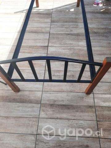 2 camas fierro madera - Imagen 4