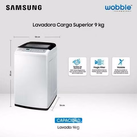 Lavadora samsung 9kg