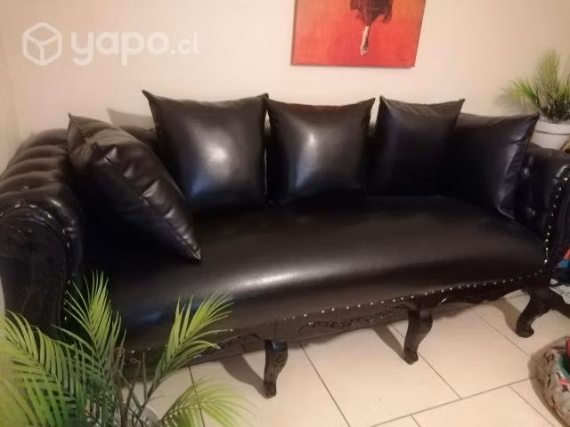 Sillón Negro 3 cuerpos