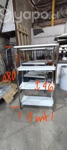 Estantería en acero inoxidable