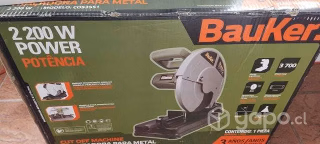 Trosadora electrica bauker 2200 w 14¨