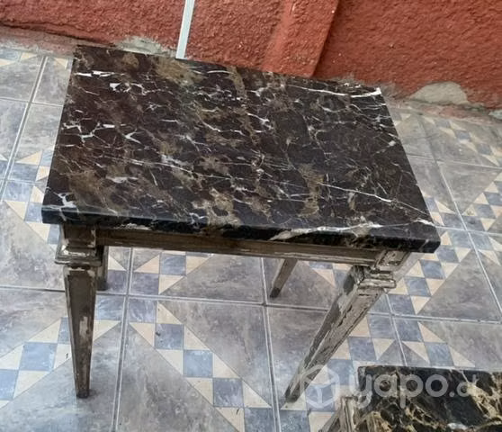 Juego de mesas de mármol