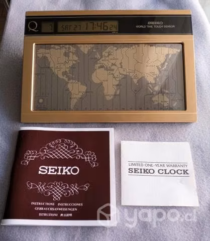 Reloj Nuevo Seiko Vintage de Hora Mundial Touch