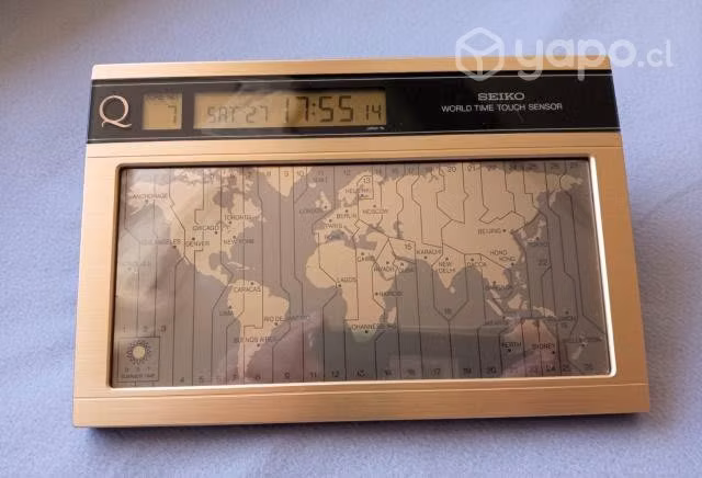 Reloj Nuevo Seiko Vintage de Hora Mundial Touch
