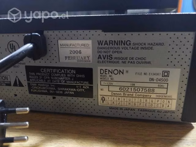 Denon Dn-D4500 - Imagen 4
