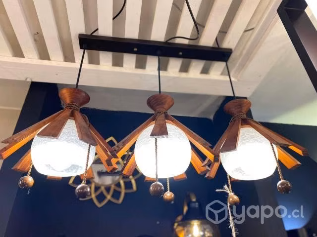 💡lámparas clásicas triples - Imagen 2