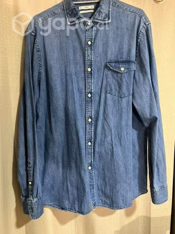 Sobre camisa mezclilla MANGO XL