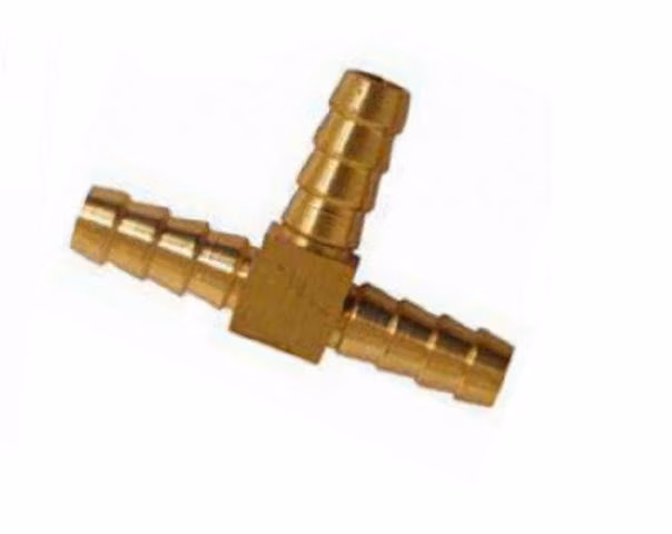 Tee bronce manguera de gas