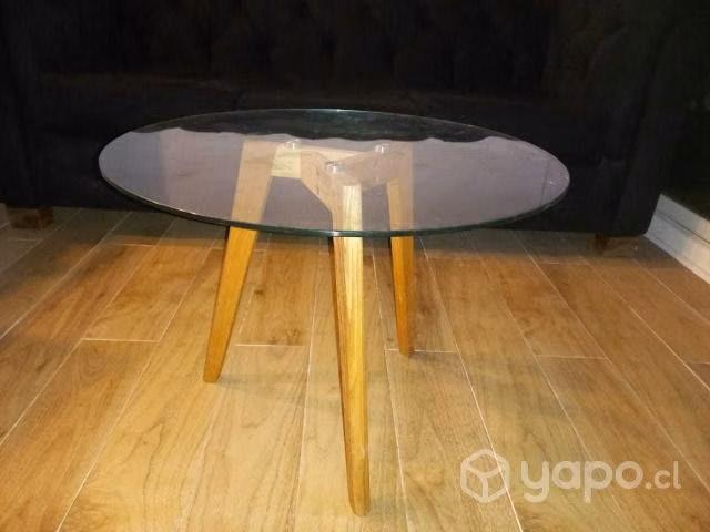 Mesa de centro en vidrio