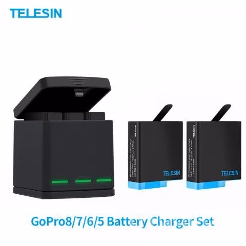 Kit Baterías Hero 5 6 7 8 / Cargador triple