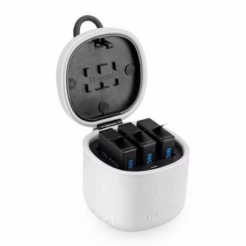 Cargador Allin Triple + 2 Baterías para Gopro Hero