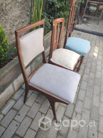 Tres sillas madera - Imagen 2