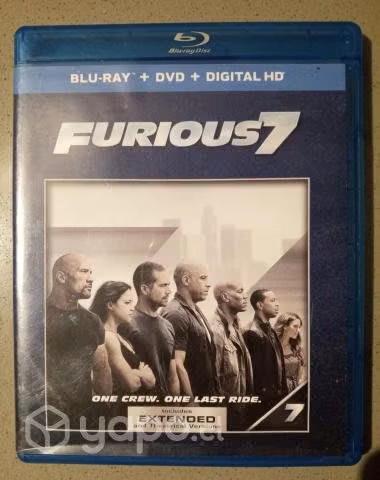 Blu Ray Rápido y Furiosos 7