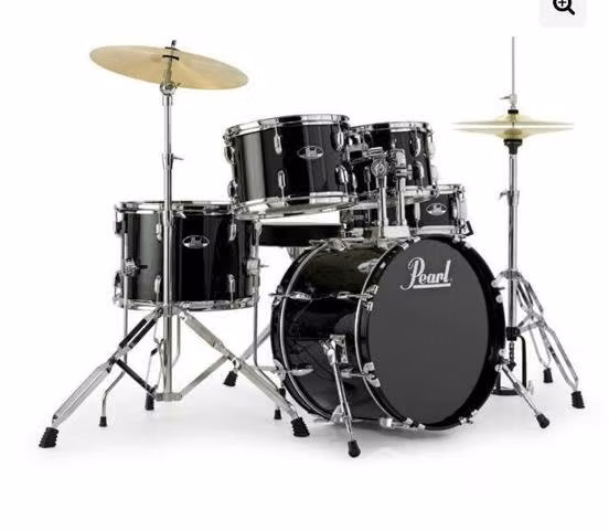 Batería Pearl + banquillo + baquetas. Poco uso
