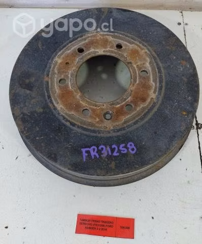 Tambor Freno Trasero Derecho (FR31258) Ford Ranger