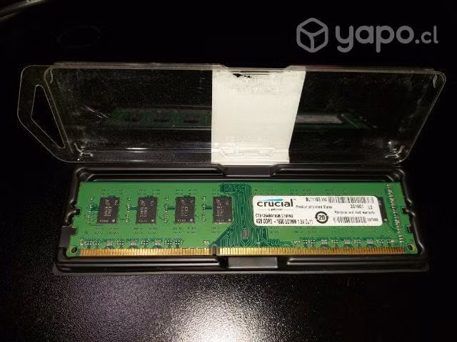 Ram ddr3 4gb Crucial - Imagen 2